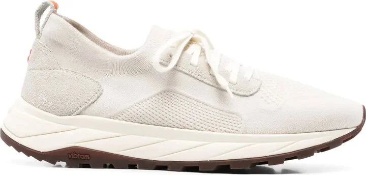 Knitted-Upper Sneakers