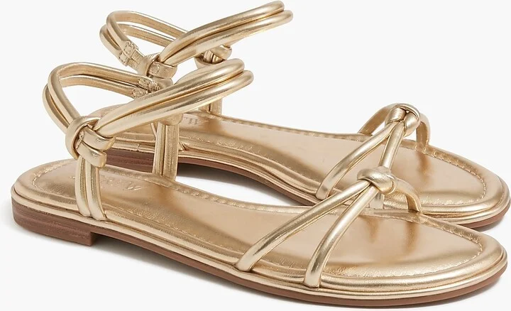 Knot ankle-strap sandals