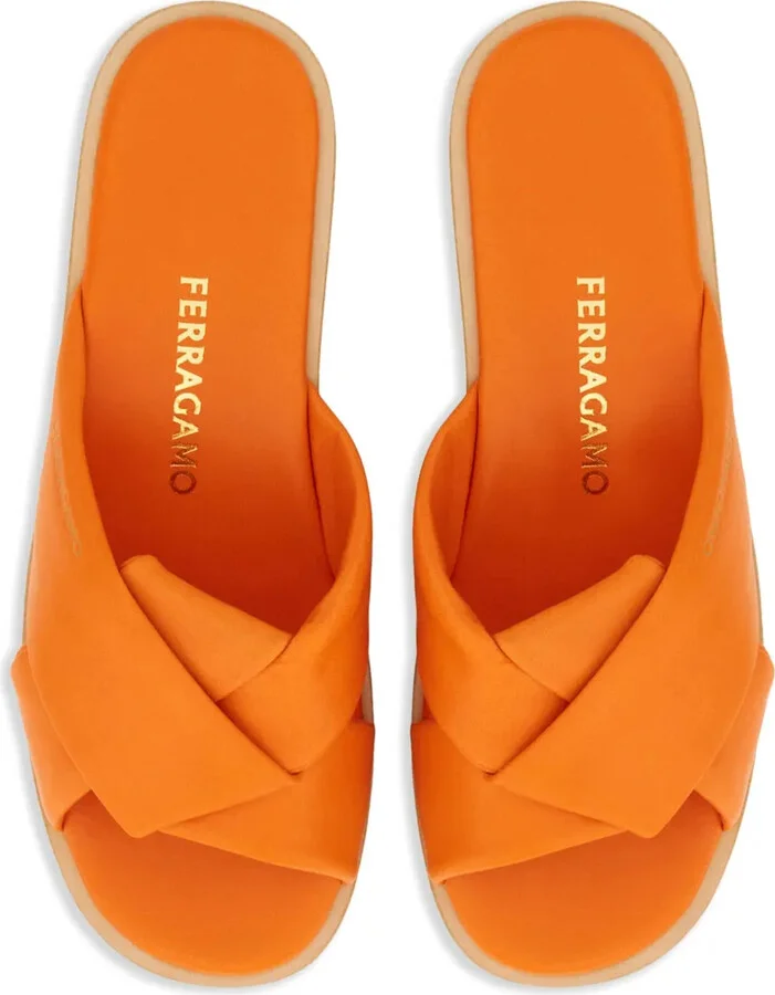Knot-Detail Leather Slides - Image 4