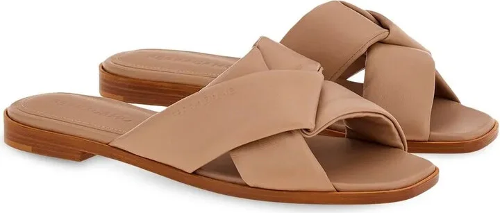 Knot-Detail Leather Slides - Image 2