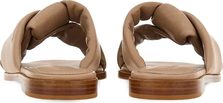 Knot-Detail Leather Slides - Image 3