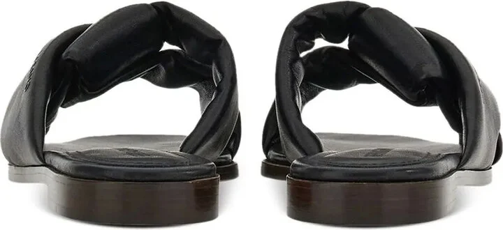 Knot-Detail Leather Slides - Image 3