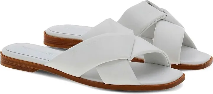 Knot-Detail Leather Slides - Image 2