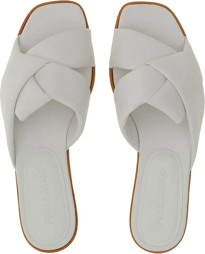 Knot-Detail Leather Slides - Image 4