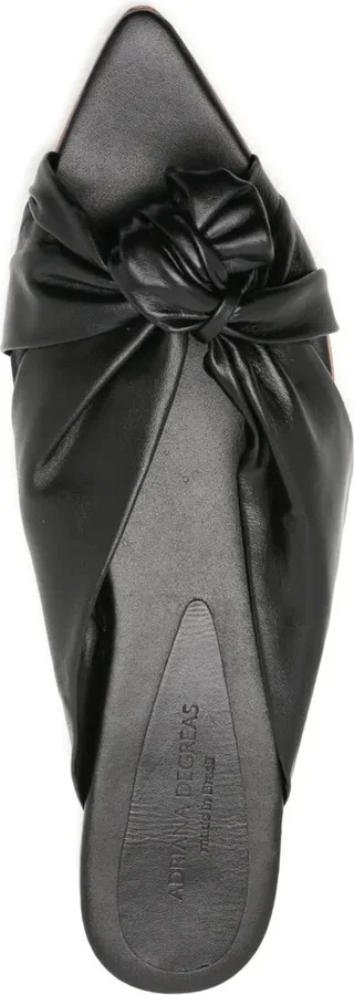 Knot-Detailing Pointed-Toe Sandals - Image 4