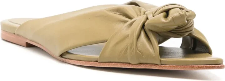 Knot-Detailing Pointed-Toe Sandals - Image 2