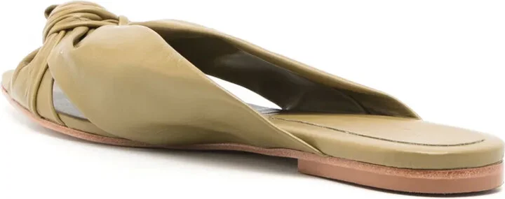 Knot-Detailing Pointed-Toe Sandals - Image 3
