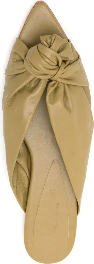 Knot-Detailing Pointed-Toe Sandals - Image 4