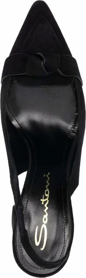 Knot-Embellished 95mm Slingback Pumps - Image 4