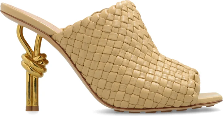 ‘Knot’ Mules, , - Beige