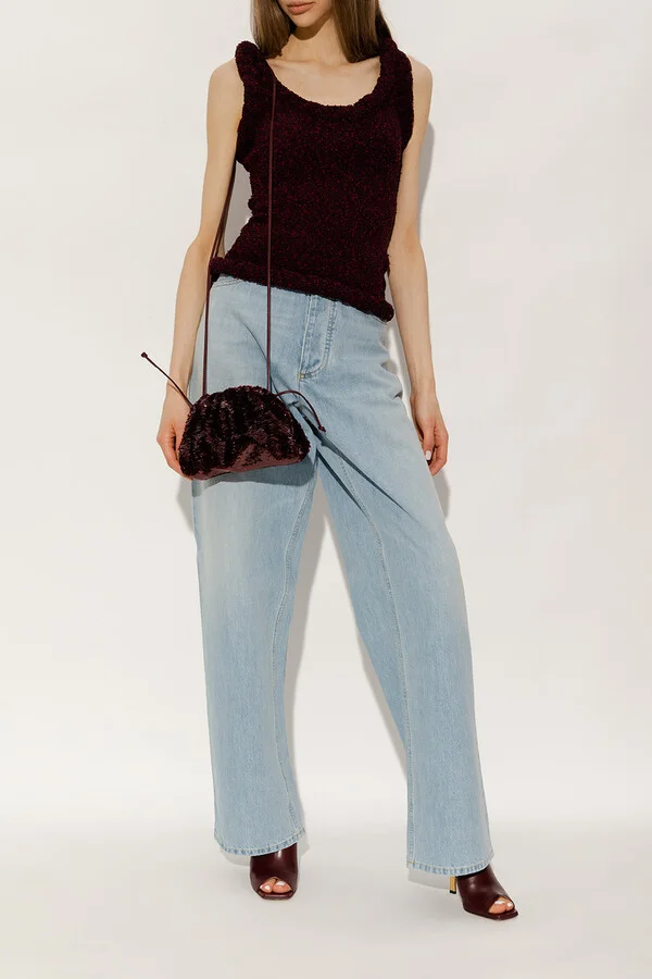 ‘Knot’ Mules, , - Burgundy - Image 2
