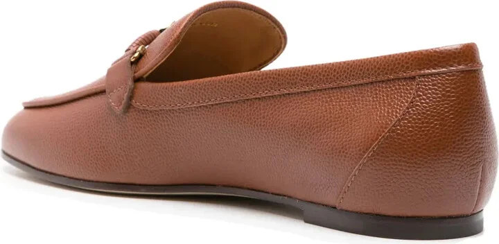 Knot-Plaque Leather Loafers - Image 3