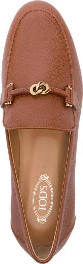 Knot-Plaque Leather Loafers - Image 4