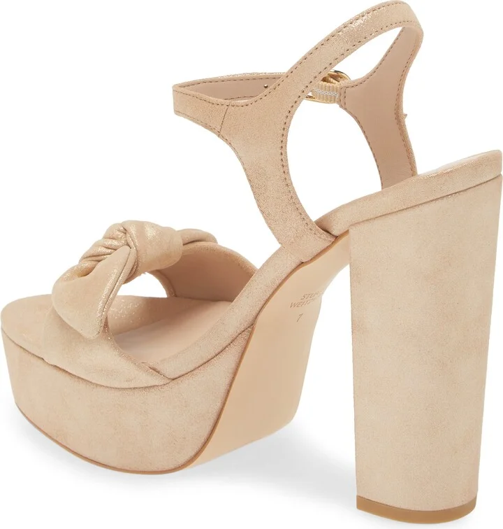 Knot Platform Ankle Strap Sandal - Image 2