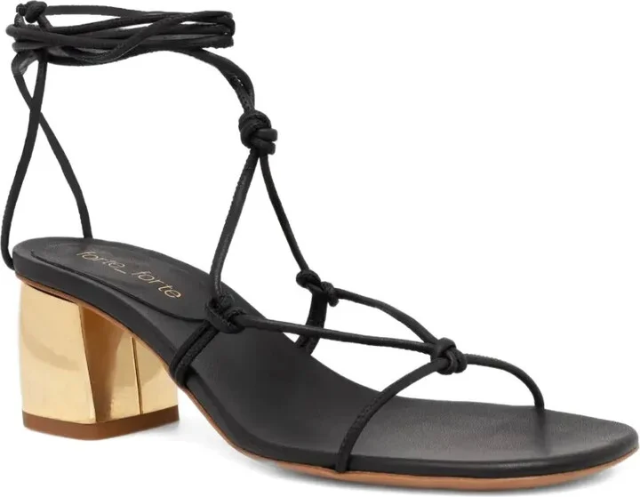 Knotted Ankle-Wrap Sandals - Image 2