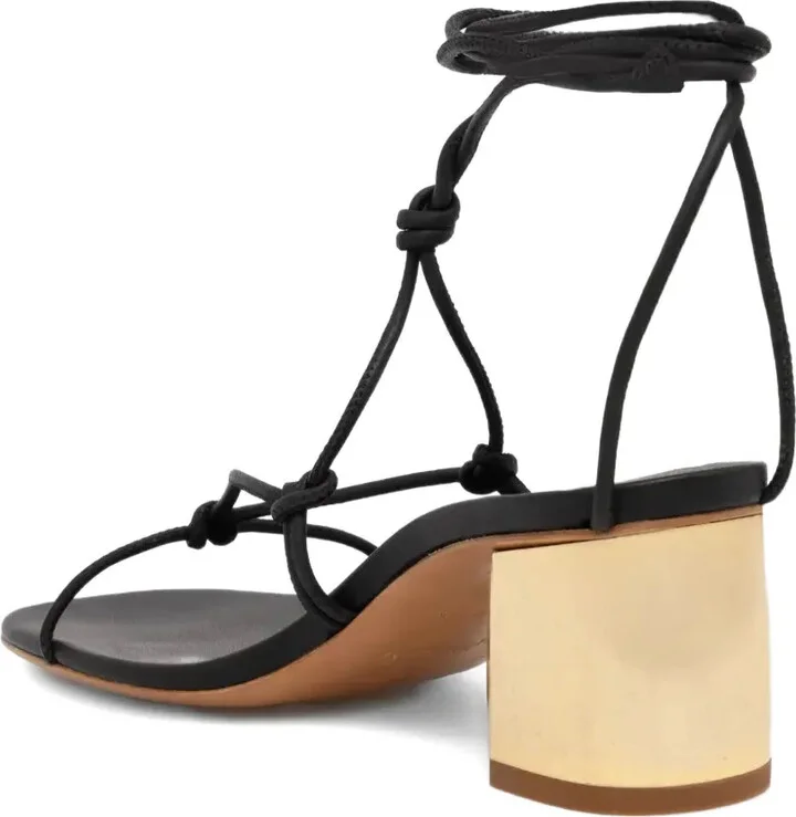Knotted Ankle-Wrap Sandals - Image 3