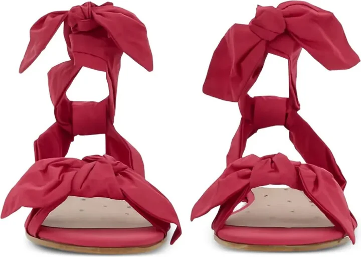 Knotted Bow-Detail Sandals - Image 3