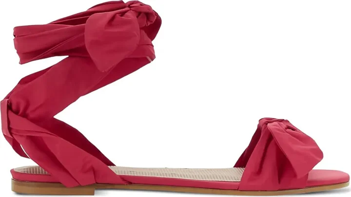 Knotted Bow-Detail Sandals