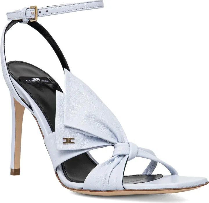 Knotted Bow-Detail Stiletto Sandals - Image 2