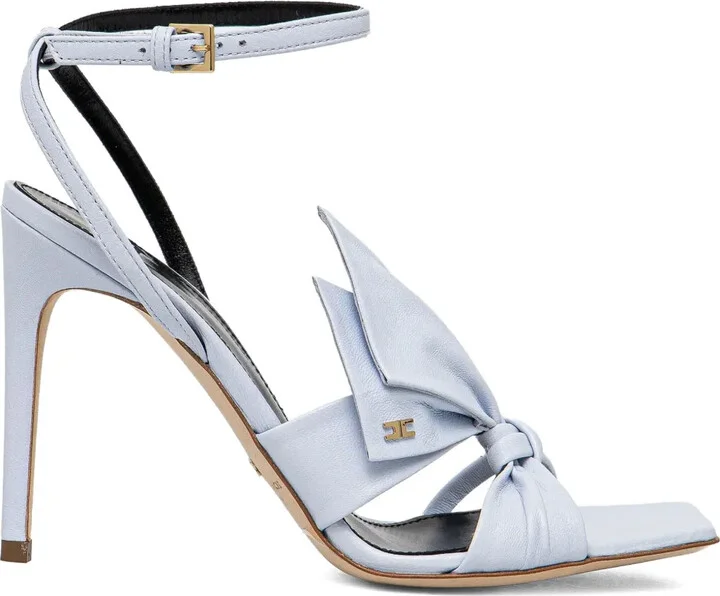 Knotted Bow-Detail Stiletto Sandals