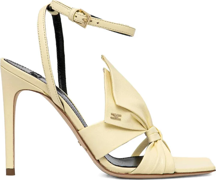 Knotted Bow-Detail Stiletto Sandals