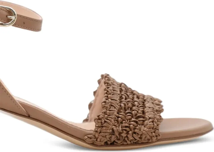 Knotted-Detail Block Heel Sandals - Image 2