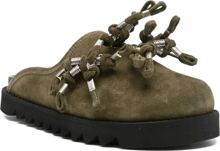 Knotted-Detail Suede Mules - Image 2
