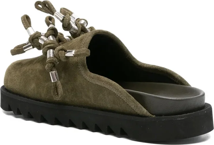 Knotted-Detail Suede Mules - Image 3