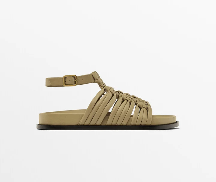 Knotted Flat Sandals - Image 2