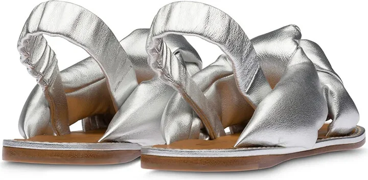 Knotted Flat Sandals - Image 3