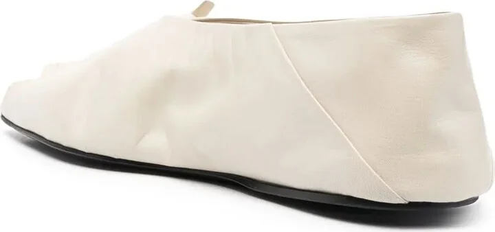 Knotted Leather Ballerina Shoes - Image 3