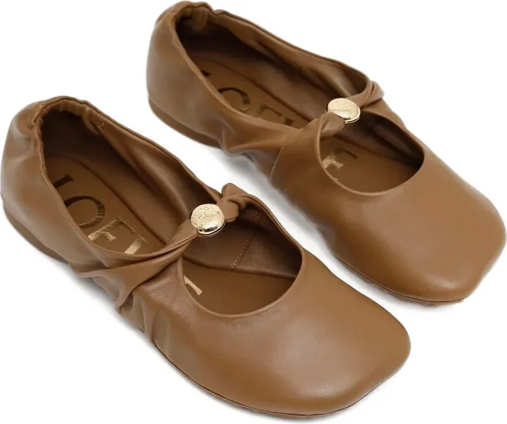 Knotted Leather Flats - Image 2