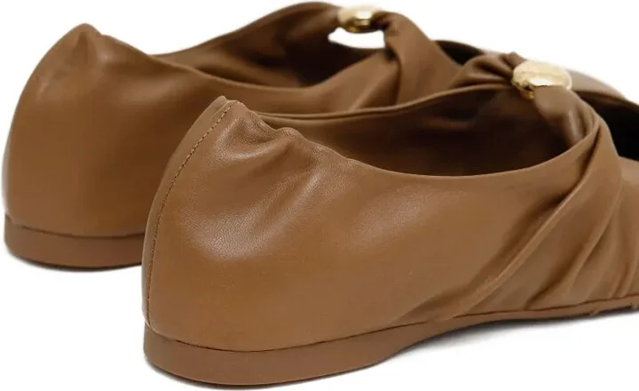 Knotted Leather Flats - Image 3