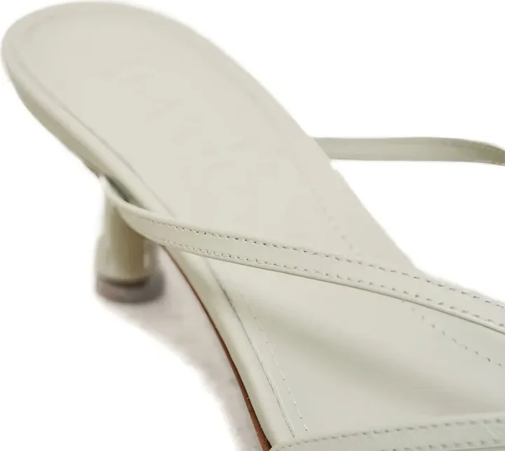 Knotted Leather Heeled Sandals - Image 4