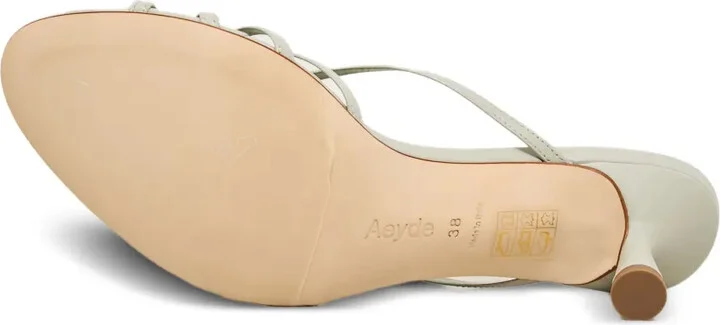 Knotted Leather Heeled Sandals - Image 5