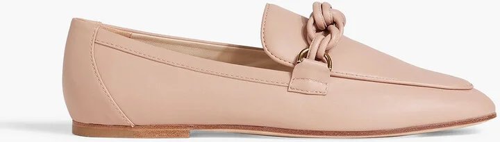 Knotted leather loafers