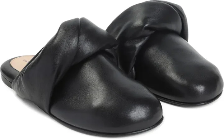 Knotted Leather Mules - Image 2