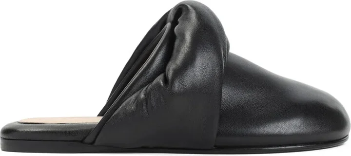 Knotted Leather Mules