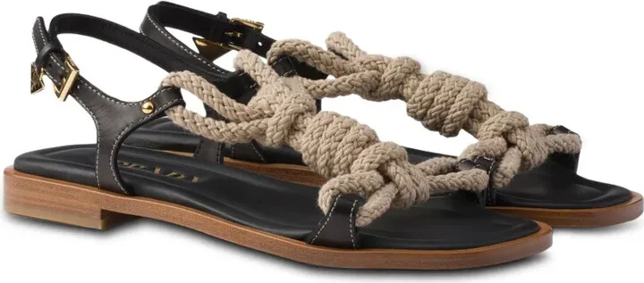 Knotted Rope-Detail Sandals - Image 2
