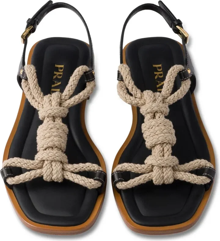 Knotted Rope-Detail Sandals - Image 4