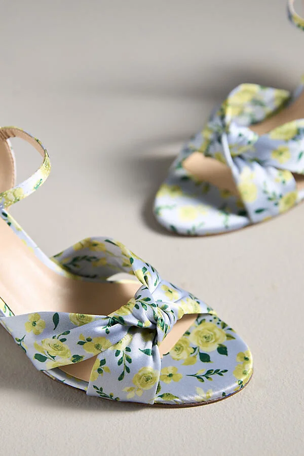 Knotted Sculptural Wedge Sandals - Image 3
