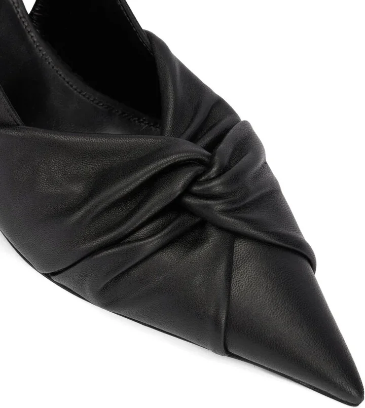 Knotted Slingback Pumps - Image 5