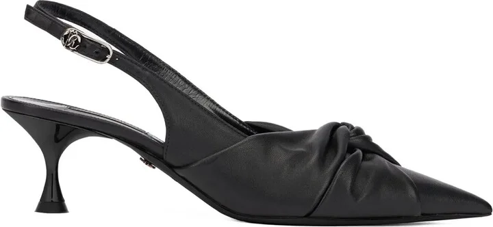 Knotted Slingback Pumps
