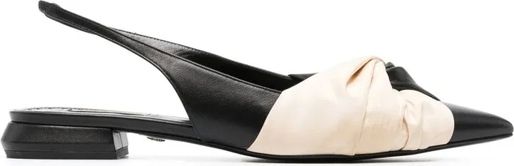 Knotted Slingback Pumps