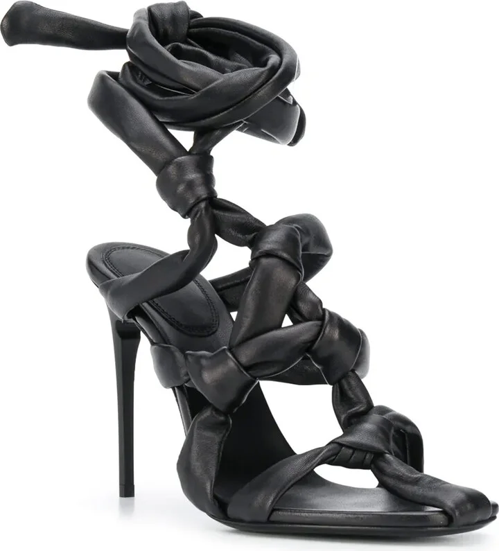 Knotted Strappy Sandals - Image 2