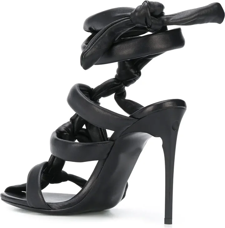 Knotted Strappy Sandals - Image 3