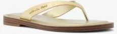 Koko Metallic Crackled Leather Flip Flop - Image 3