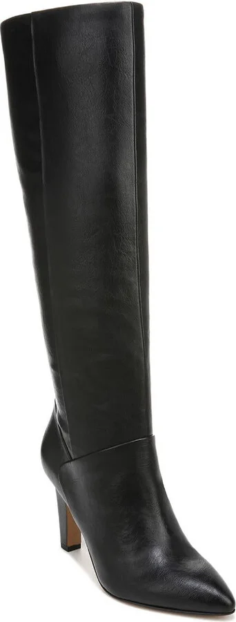 Koko Womens Faux Leather Wide Calf Knee-High Boots