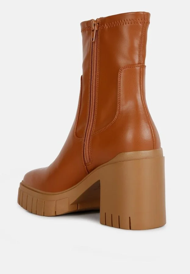Kokum Faux Leather Platform Boots - Image 4