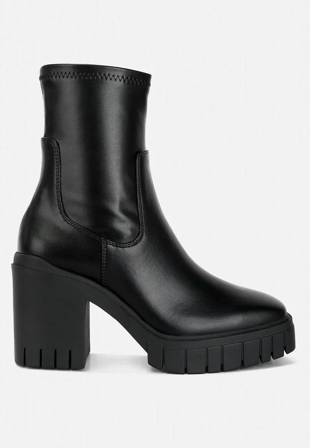 Kokum Faux Leather Platform Boots